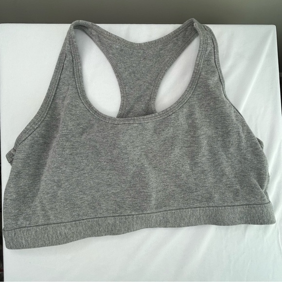 Gray racerback sports bra - Picture 1 of 4
